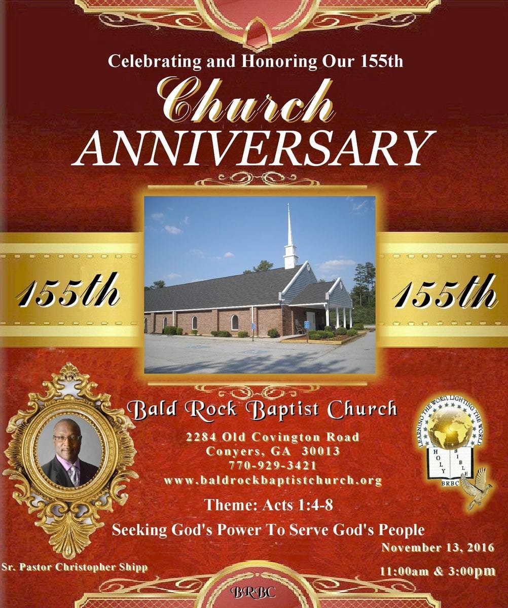 bald rock baptist church church anniversary program covers